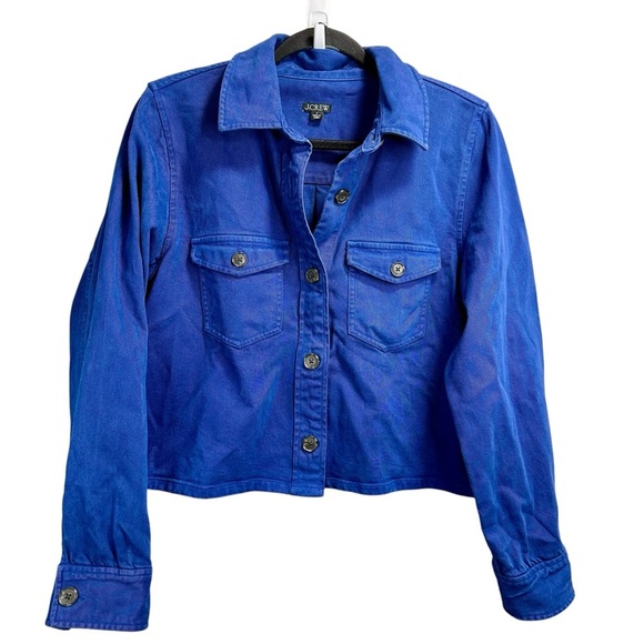 J. Crew Cargo cropped shirt-jacket in chino - Picture 5 of 9